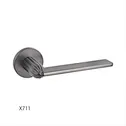 Modern Brushed Grey Door Handles